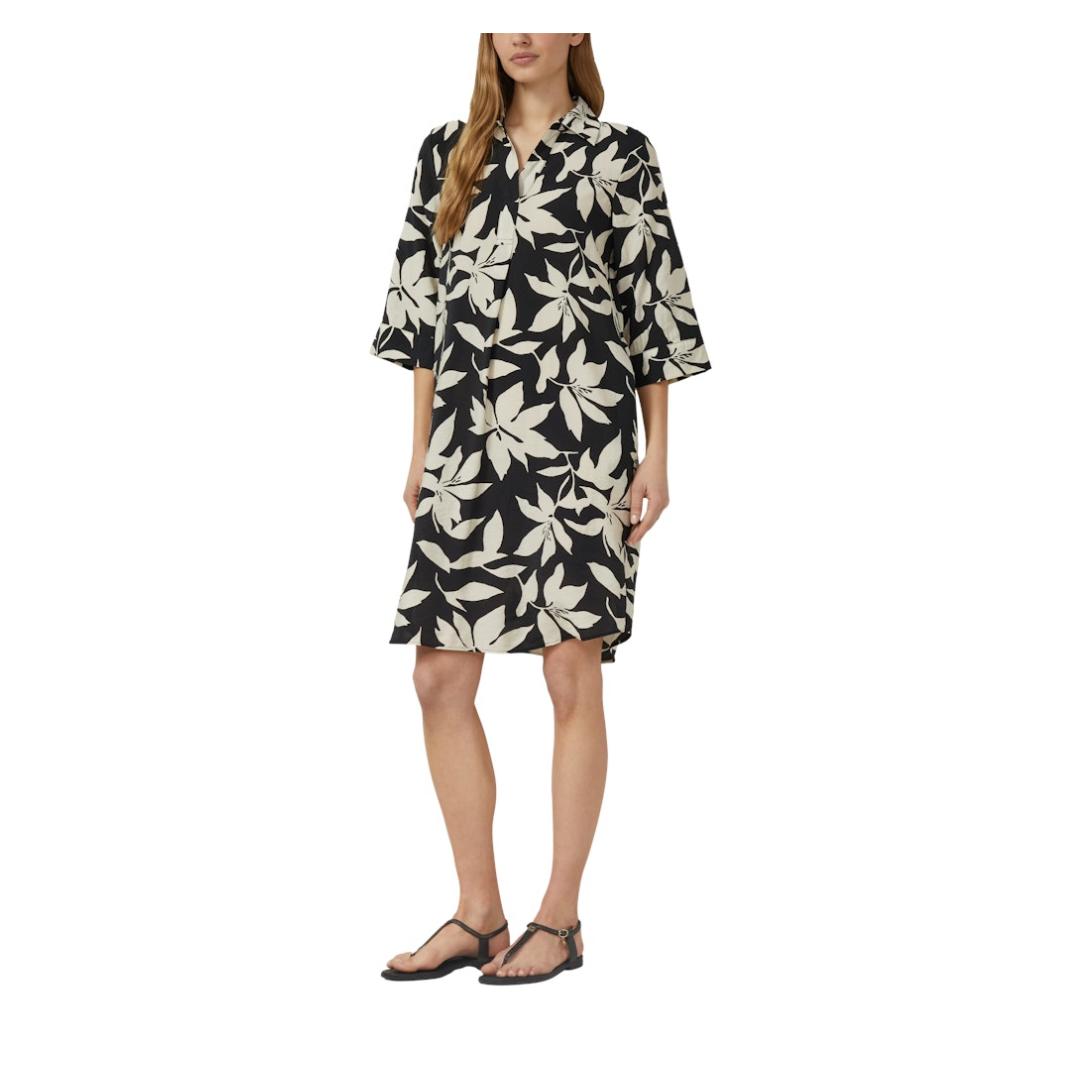 s.Oliver Kleid Zeitloses Viskose-Polyamid Schwarz