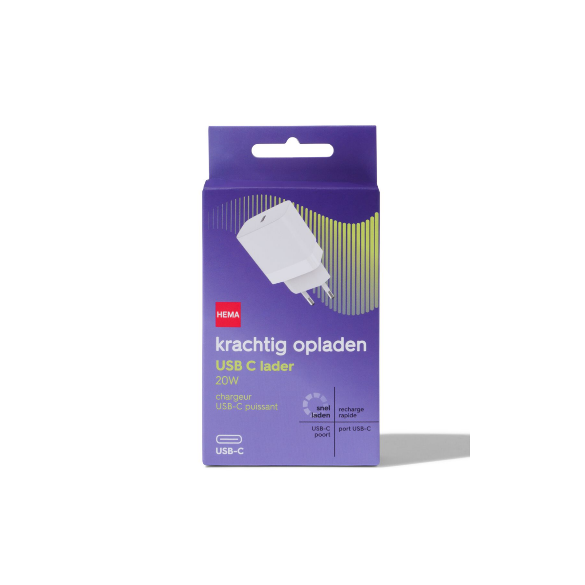 HEMA HEMA Oplader USB-C Wit