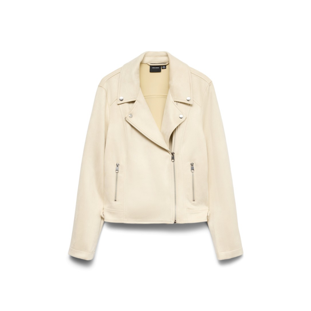 Vero Moda Vmjose Short Faux Suede Jacket Noos, Birch - Bild 4