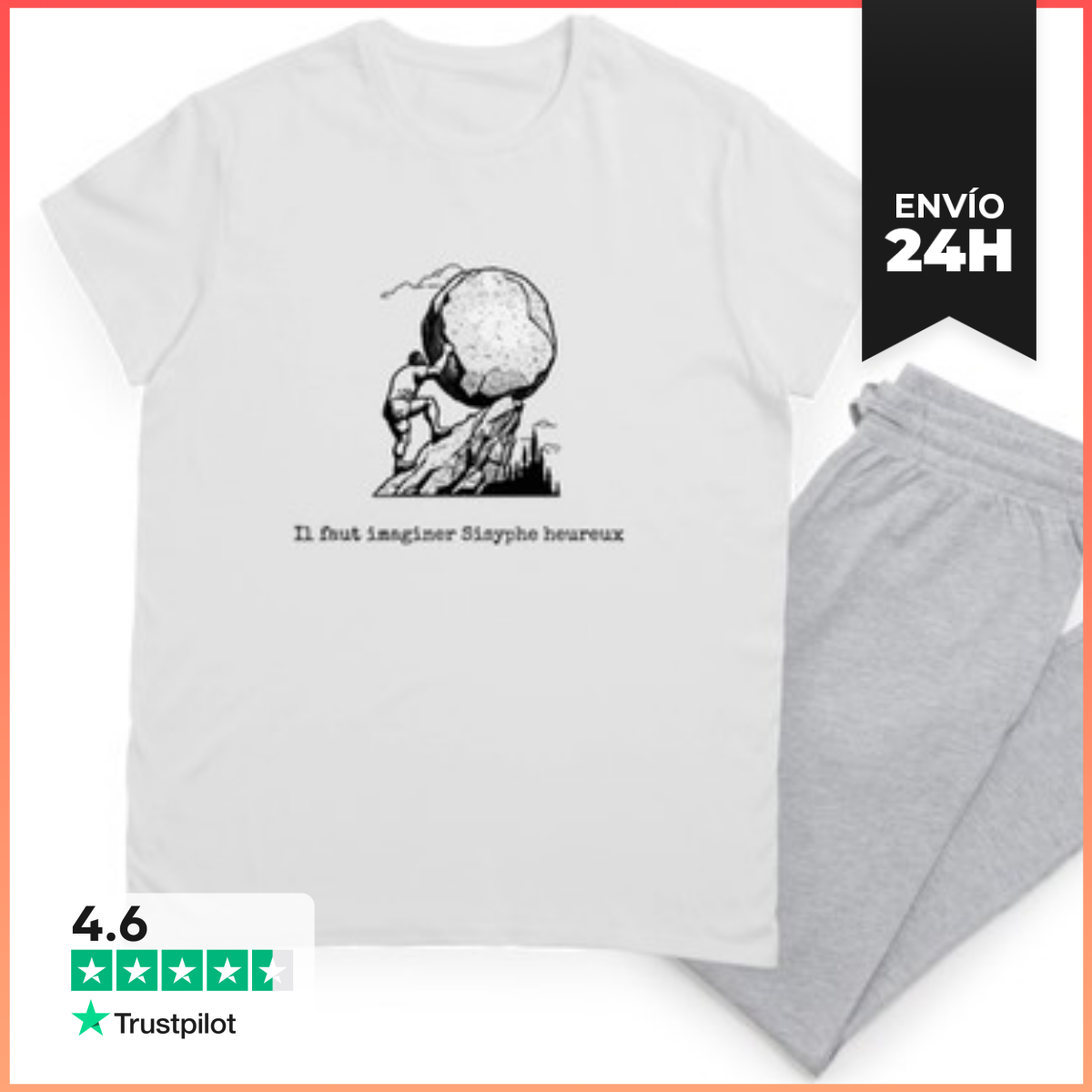 Pijama El Mito De Sísifo Albert Camus LaTostadora