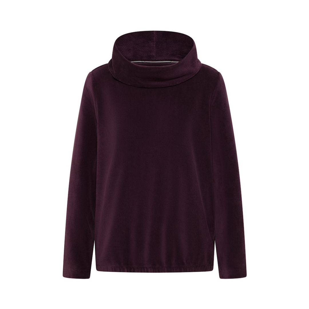 Cecil - Damen Langarmshirt - eggplant red - Größe: S - bei Tara-M