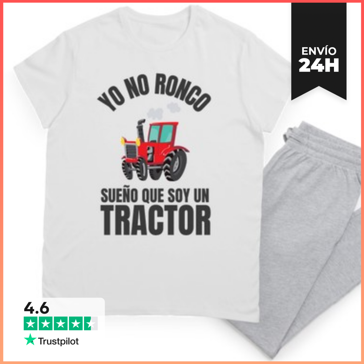Pijama Yo no ronco sueño que soy un tractor ag laTostadora