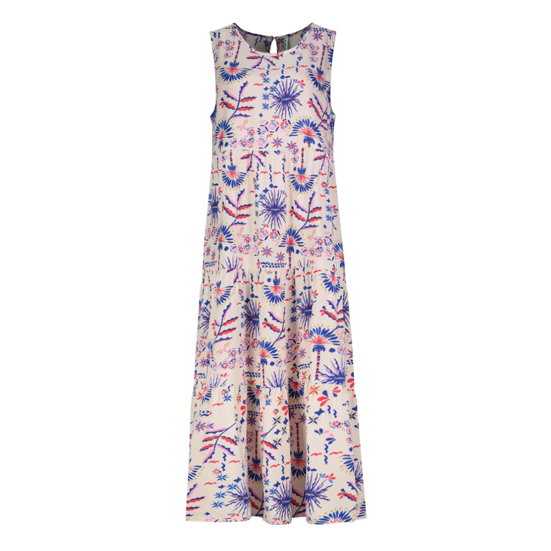 Eight 2 Nine - Damen Kleid - ethno: nude beige-blue - Größe: L - bei Tara-M