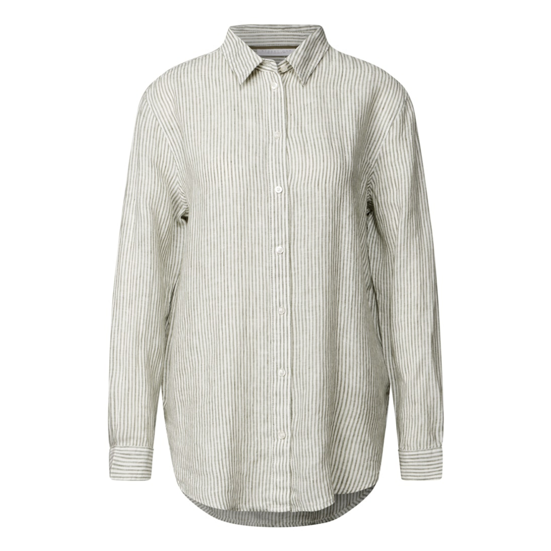 STREET ONE STUDIO - Damen Langarmbluse - Grün - Größe: 40 - bei Tara-M