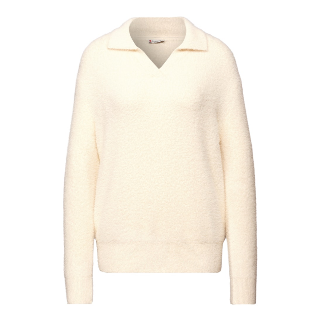 Street One Federgarn Pullover Sportlich Soft Beige