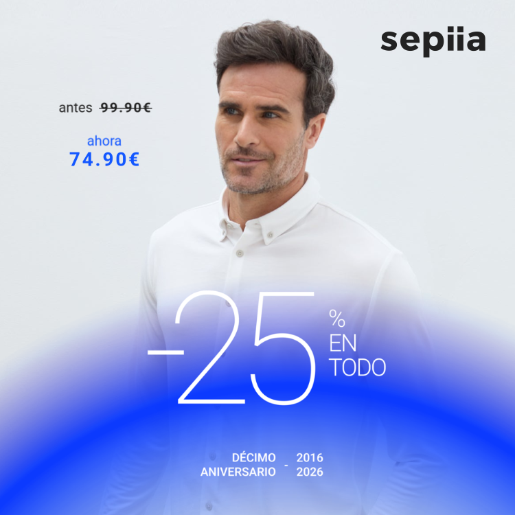 Camisa blanca casual regular hombre