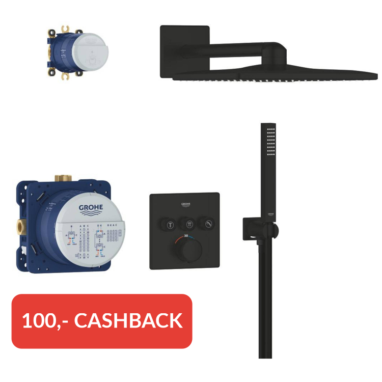 Grohe Precision 310 Doucheset Inbouw Matte Black