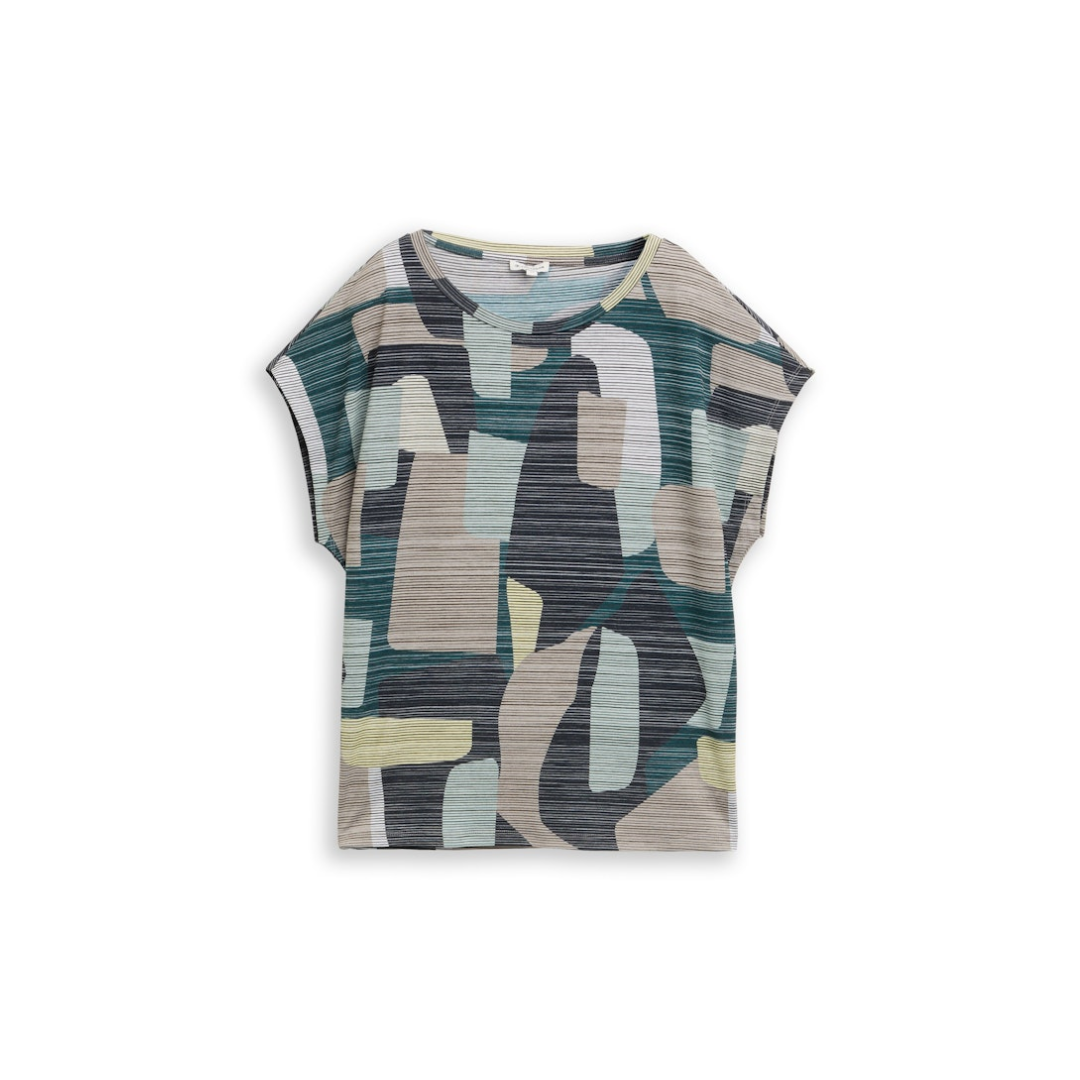 Tom Tailor - Damen T-Shirt - big abstract print - Größe: S - bei Tara-M