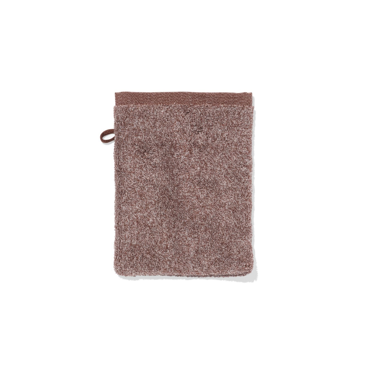 HEMA Washand 16x21cm zware kwaliteit gemêleerd bruin (bruin)