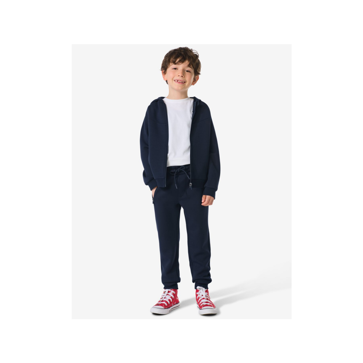 HEMA Kinderbroek sweatstof donkerblauw (donkerblauw)