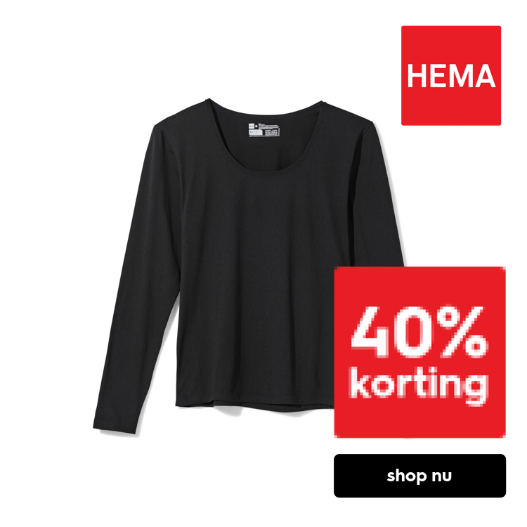 HEMA Dames top smoothing zwart (zwart)