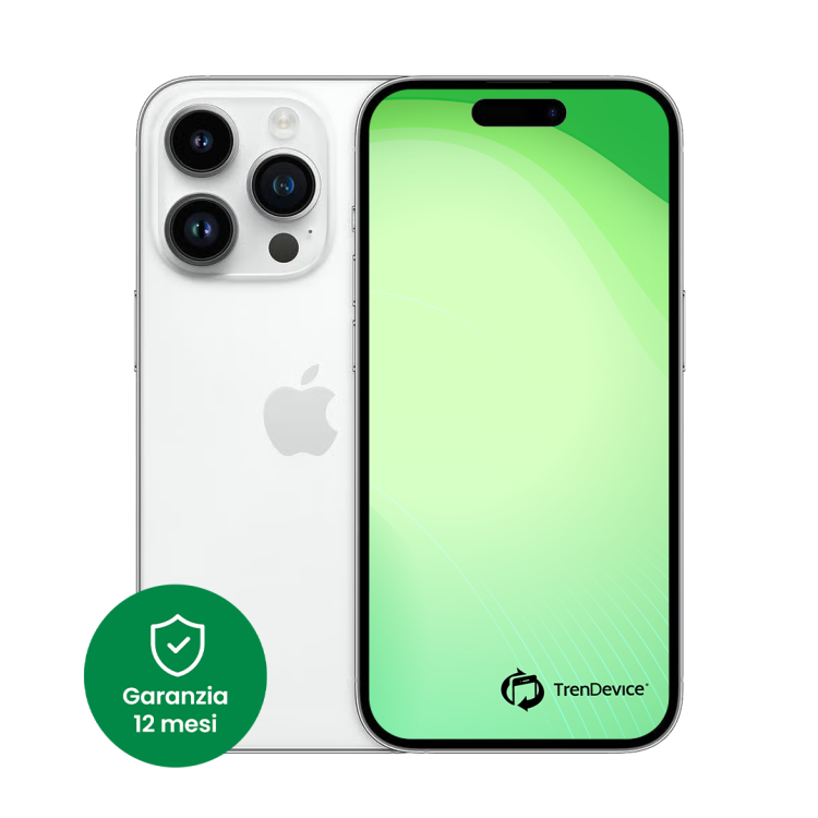 iPhone 14 Pro Max 128 GB Argento Sim Card (include slot sim) A+ Ricondizionato