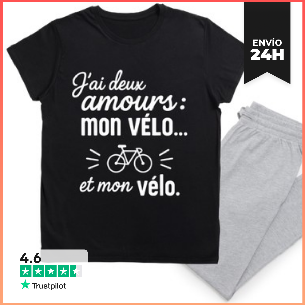 Pijama dos amor bicicleta ciclismo ciclista laTostadora