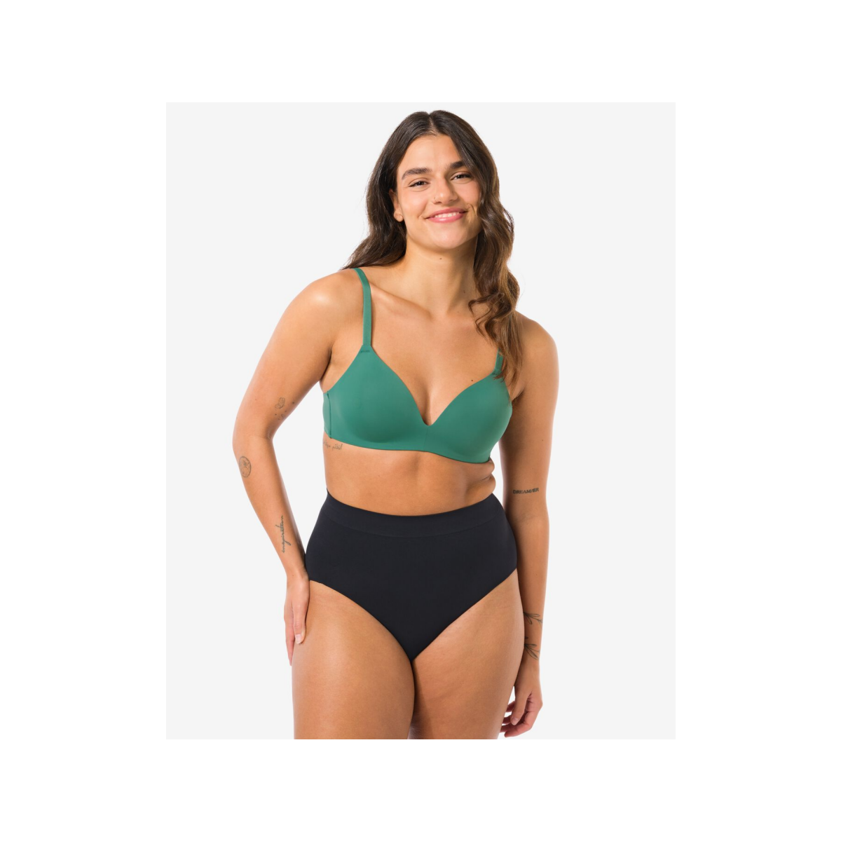 HEMA HEMA Dames Tailleslip Naadloos Micro Zwart (zwart)