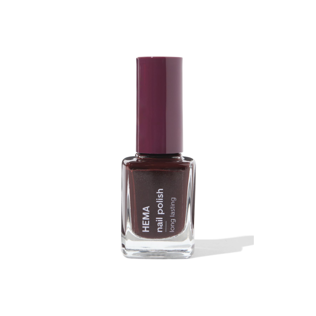 HEMA Long lasting nagellak 222 nightwatch (donkerbruin)