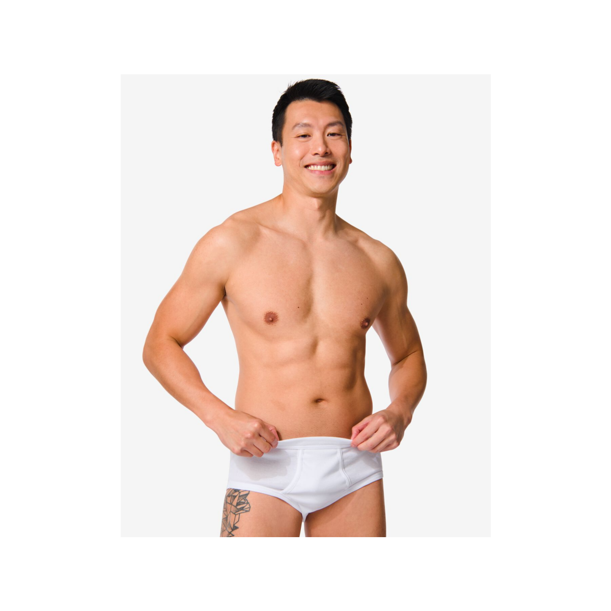 HEMA Heren tailleslips - 2 stuks wit (wit)