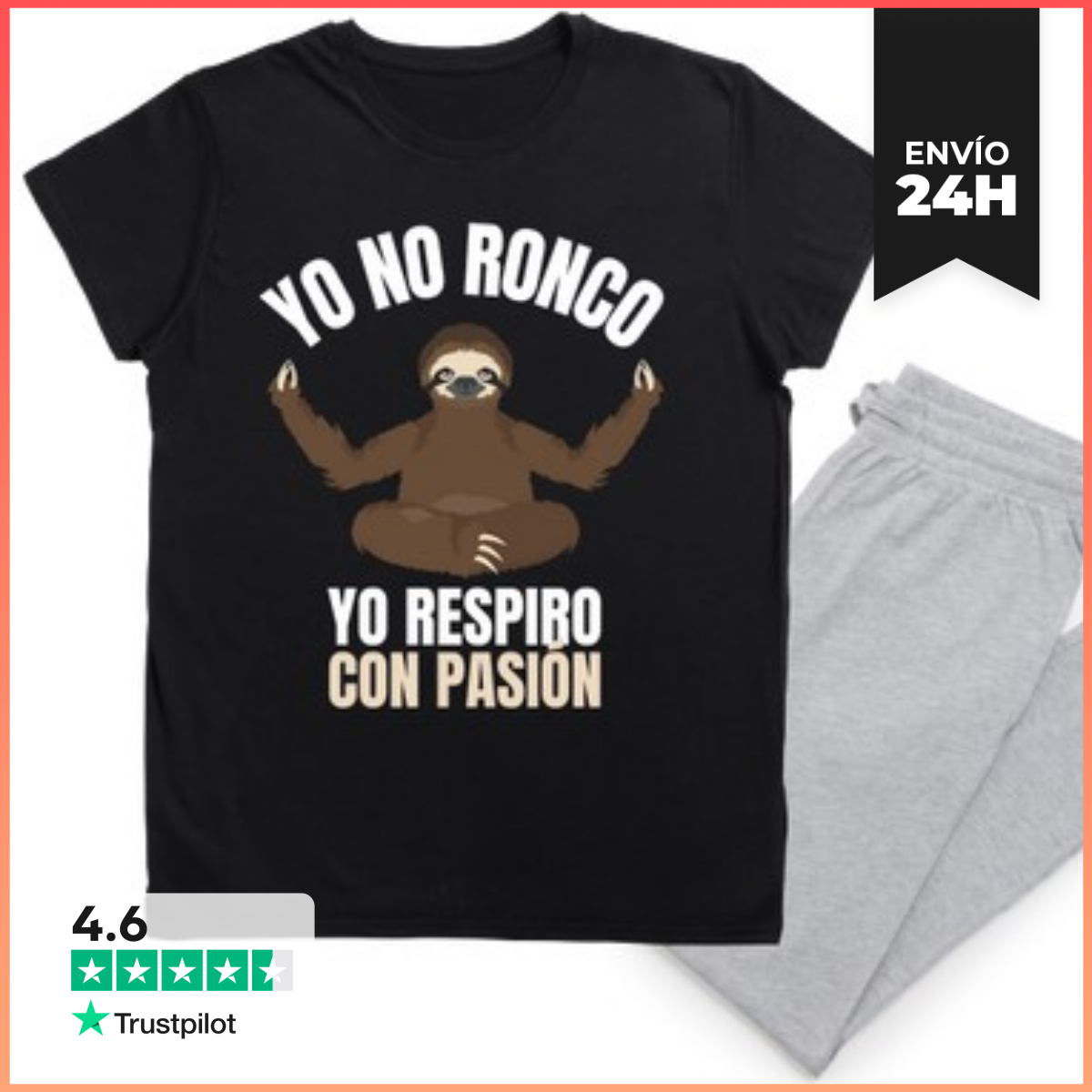 Pijama yo no ronco yo respiro con passion yoga laTostadora