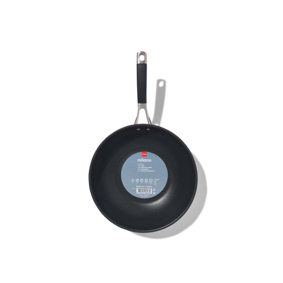 HEMA HEMA Wok Ø28cm Milano (zilver)