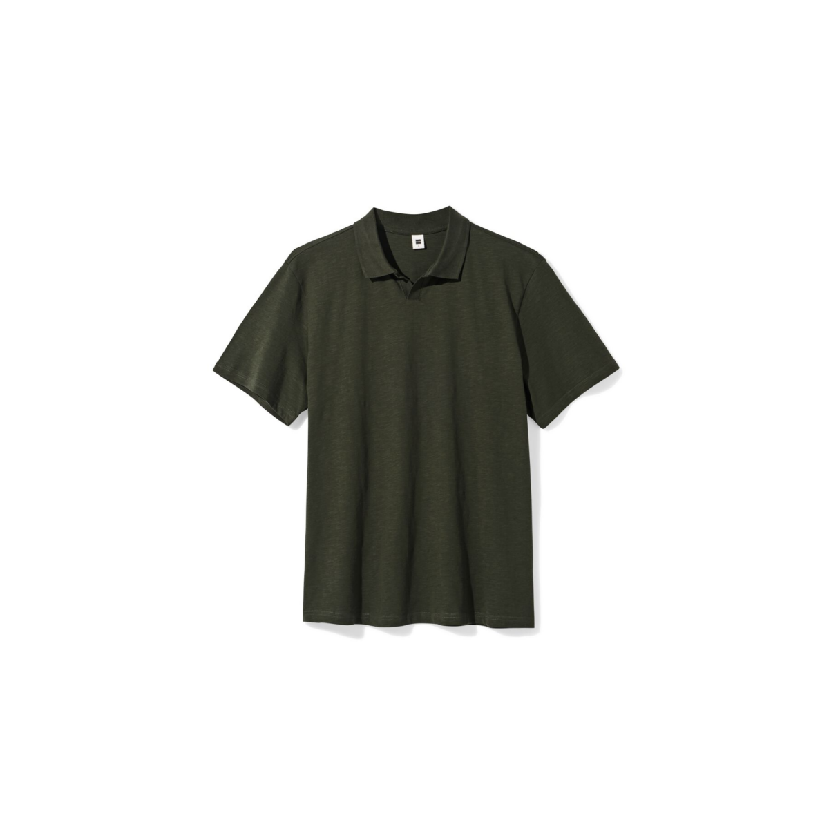 HEMA Herenpolo Jack slub donkergroen (donkergroen)