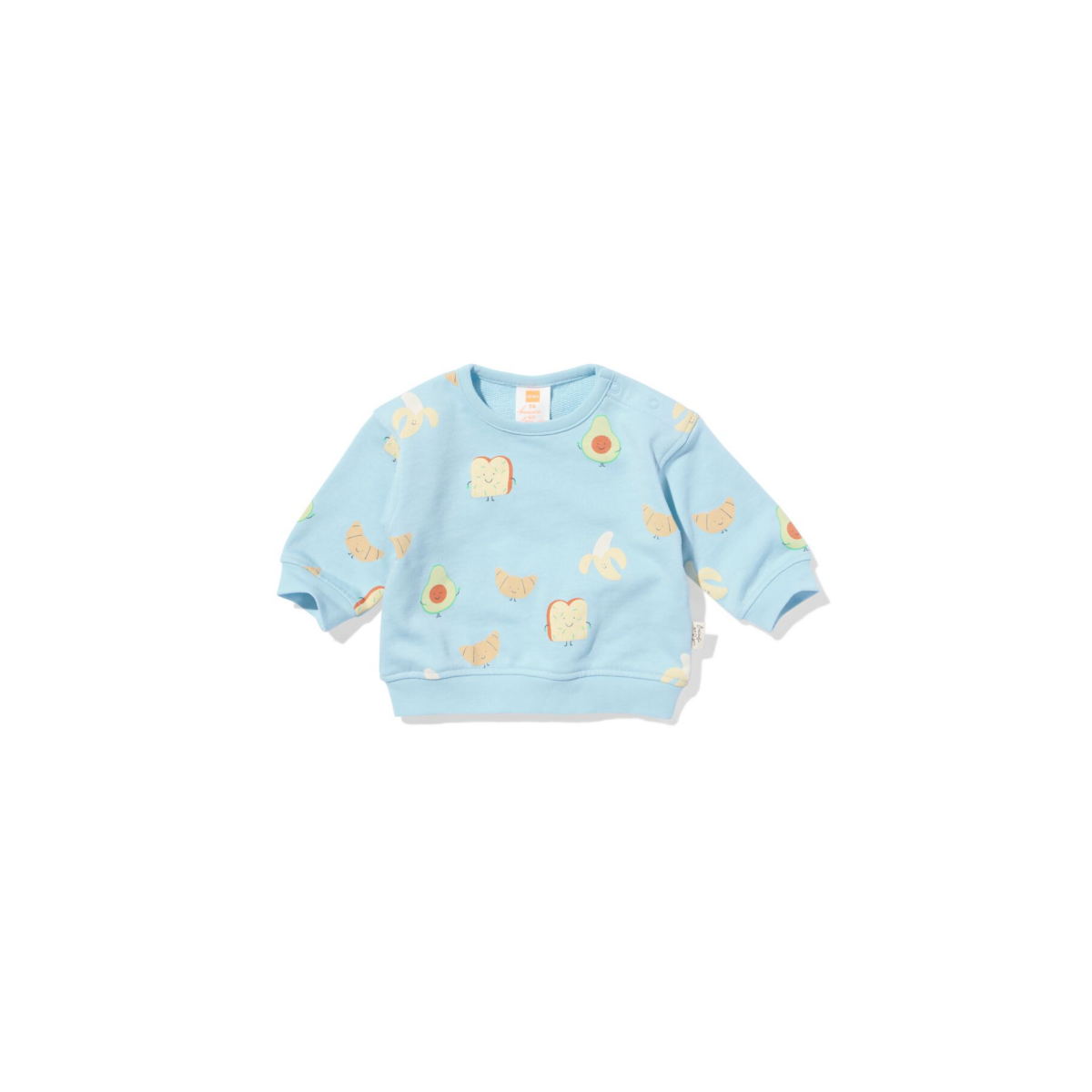 HEMA Newborn sweater ontbijt blauw (blauw)