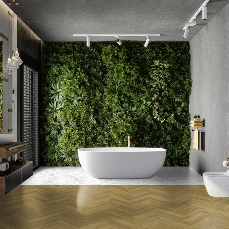 Lame de sol PVC effet bois prête à poser madera castano (chevron) Gerflor - 61 cm x 11.4 cm x 0.35 cm — vue 3