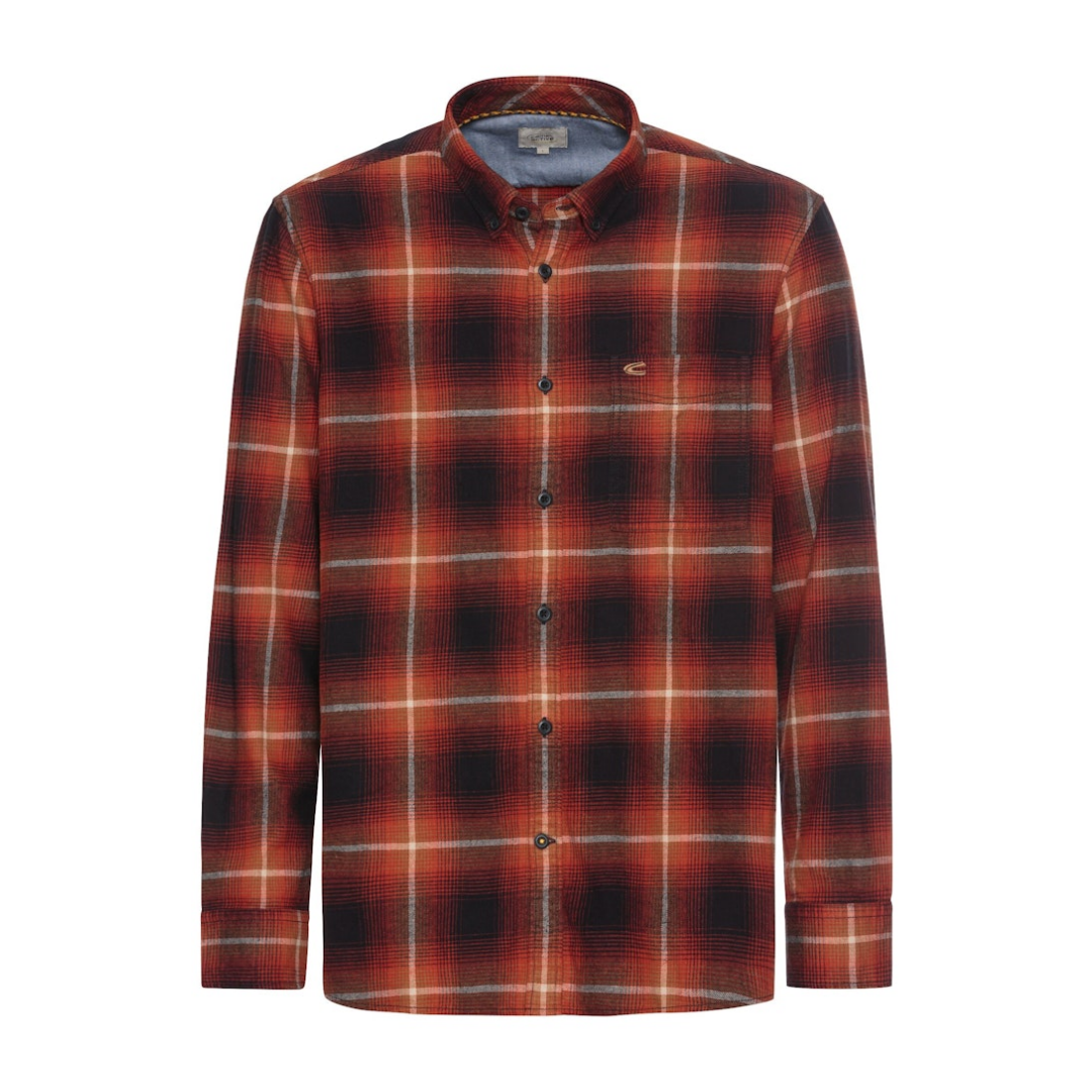 Camel Active - Herren Langarmhemd - Rot - Größe: XL - bei Tara-M
