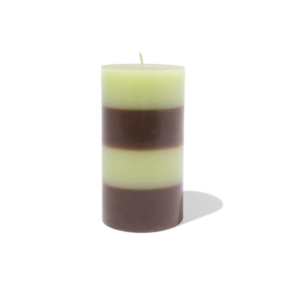 HEMA HEMA Stompkaars ⌀7x13cm Strepen Bruin-groen (groen)