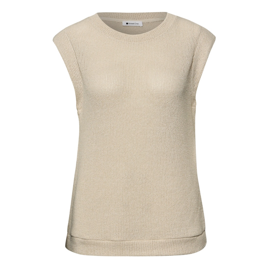 Street One - Damen Pullover - smoke beige - Größe: 40 - bei Tara-M