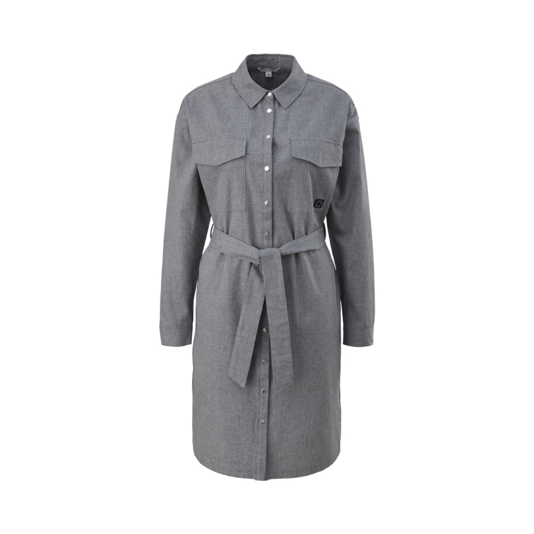 comma CI - Damen Kleid - Grau - Größe: 38 - bei Tara-M