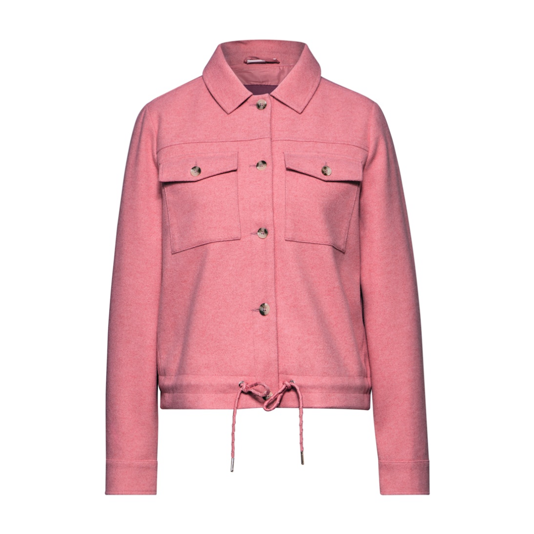 Street One - Damen Kurzjacke - Rosa Blau. - Größe: 42 - bei Tara-M
