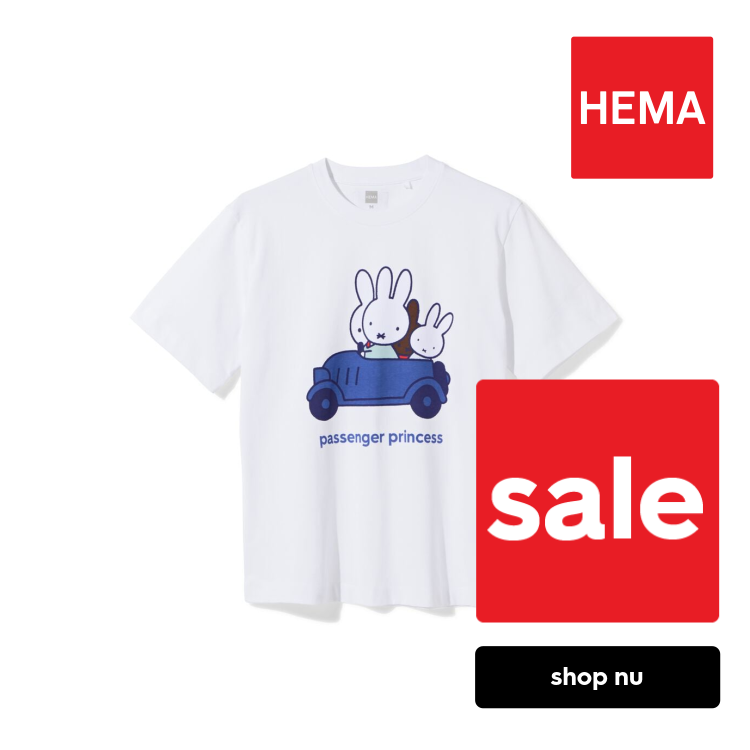 HEMA Nijntje T-shirt voor volwassenen 'passenger princess' wit (wit)
