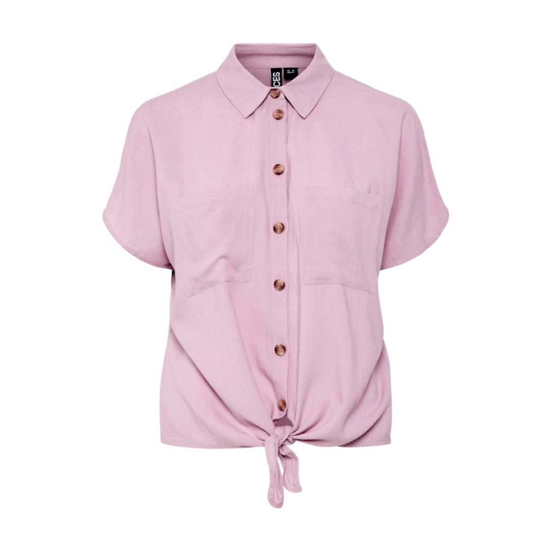 Pieces - Damen Kurzarmbluse - dawn pink - Größe: S - bei Tara-M