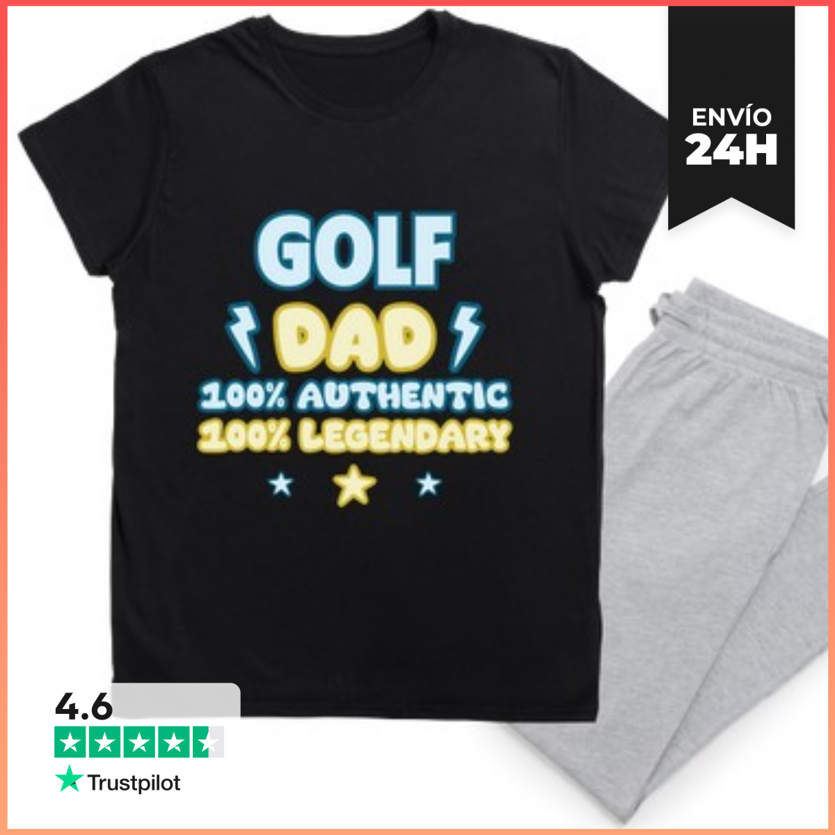 Pijama Papá golfista golf idea de regalo laTostadora