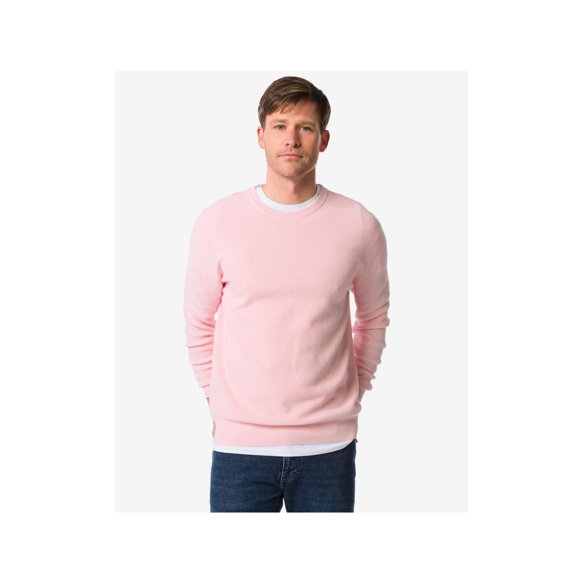 HEMA Herentrui Lars wafel lichtroze (lichtroze)