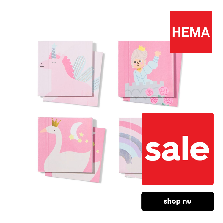 HEMA Uitdeel kleurboek prinses - 8 stuks (roze)