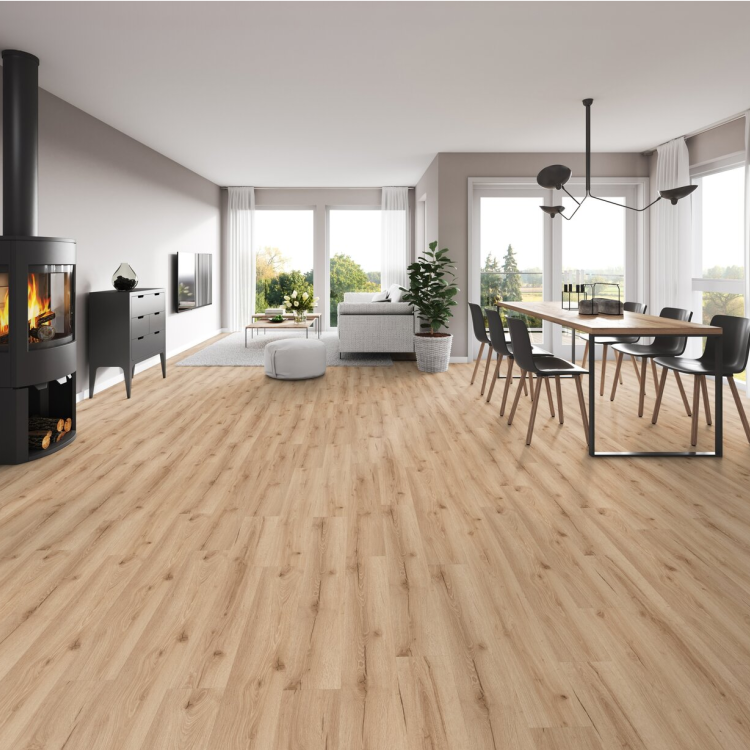 Lame de sol PVC effet bois clipsable bark clear Gerflor - 121.92 cm x 17.78 cm x 0.34 cm