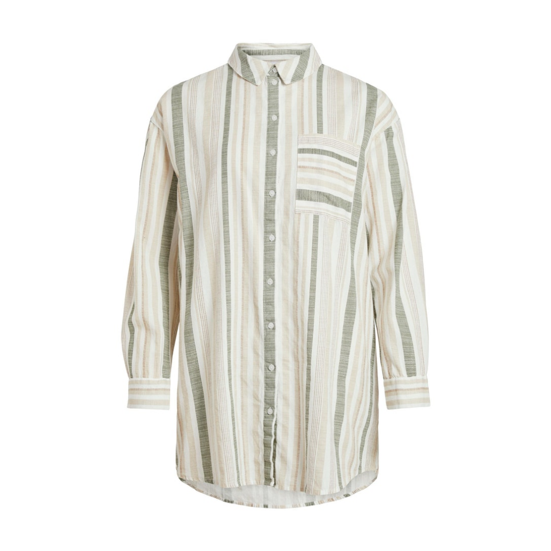 Vila - Damen Langarmbluse - Weiß - Größe: 36 - bei Tara-M