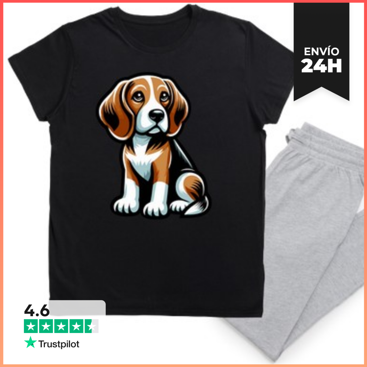 Pijama lindo perro beagle laTostadora