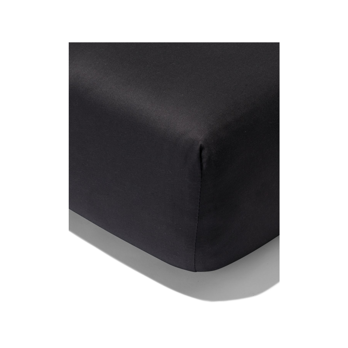 HEMA HEMA Hoeslaken 180x200cm Satijn Donkergrijs (donkergrijs)