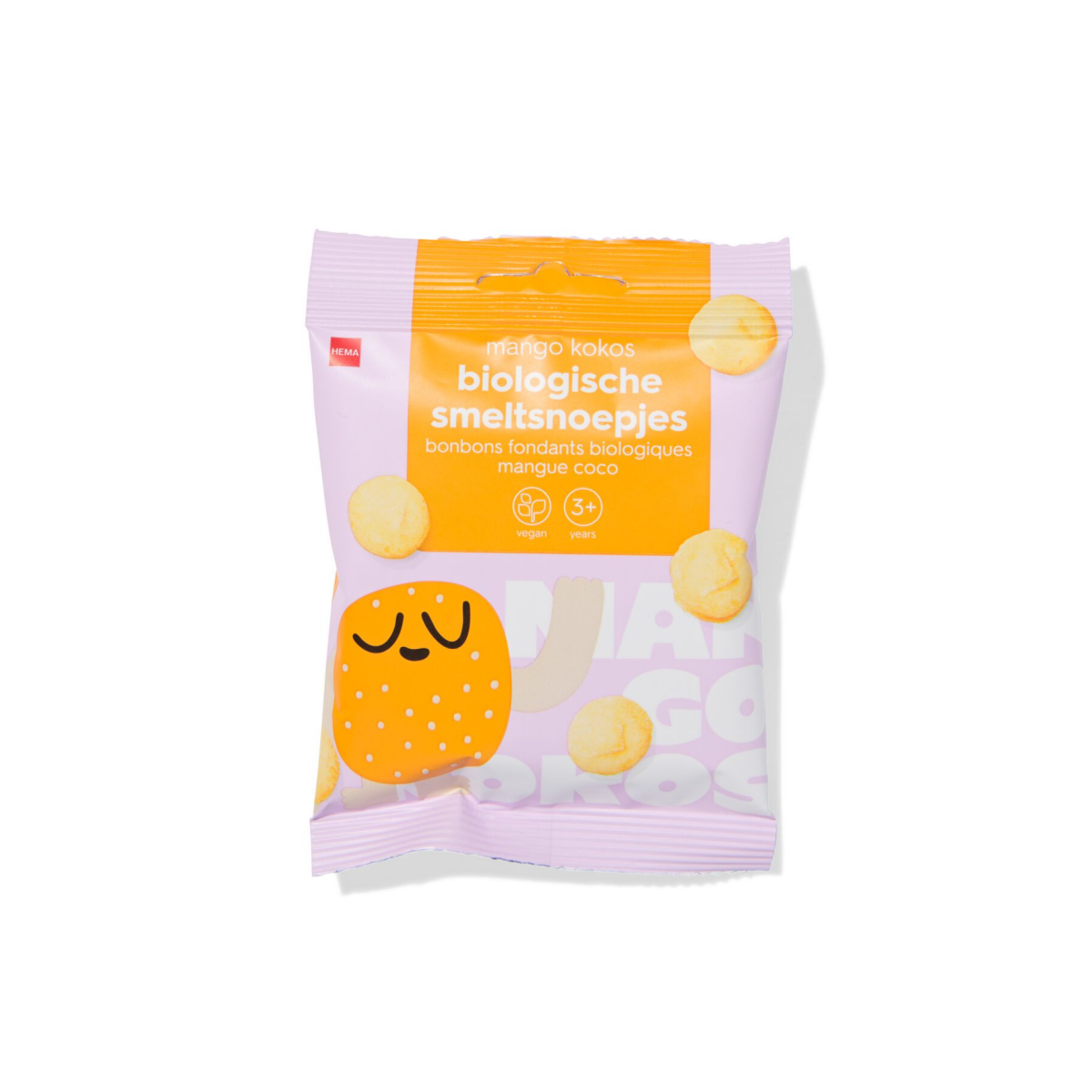 HEMA Bio smeltsnoepjes mango-kokos 10g