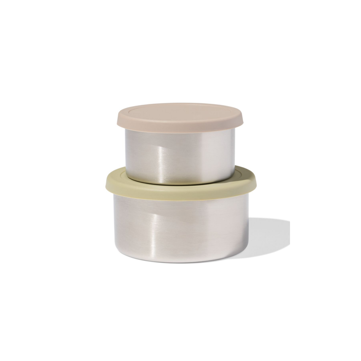 HEMA HEMA Snackboxen Rvs Groen - 2 Stuks (groen)