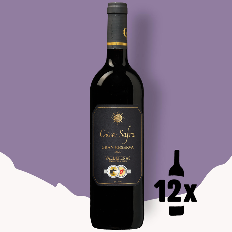 12 flessen Casa Safra Black Label Gran Reserva Voordeelpakket 2020
