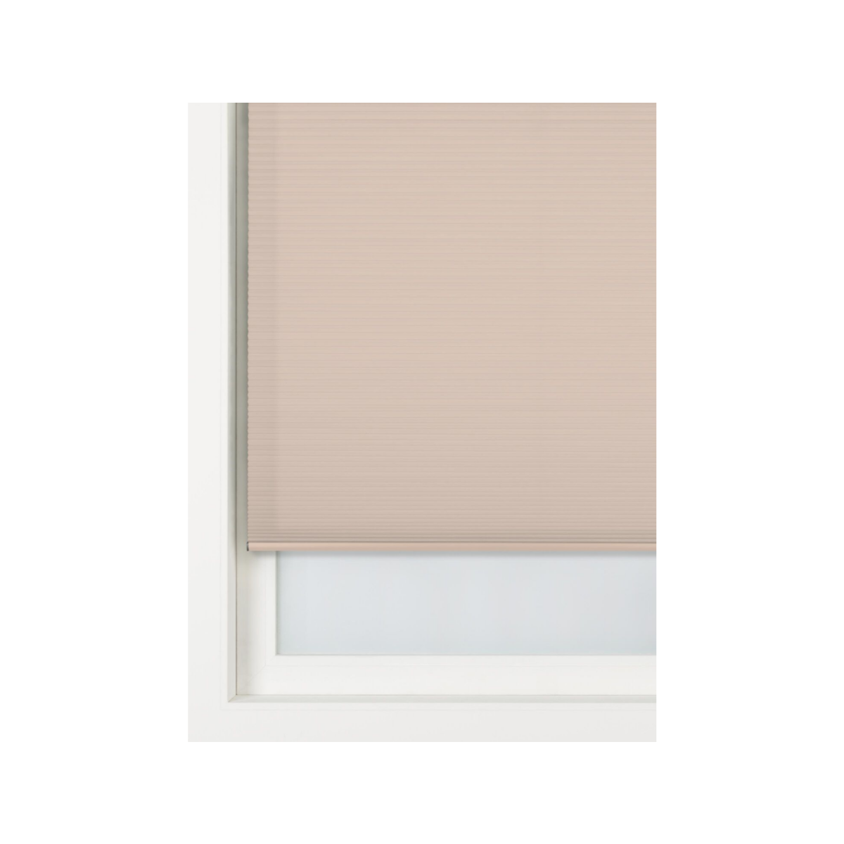 HEMA Plisse dubbel lichtdoorlatend witte achterzijde terra (terra)