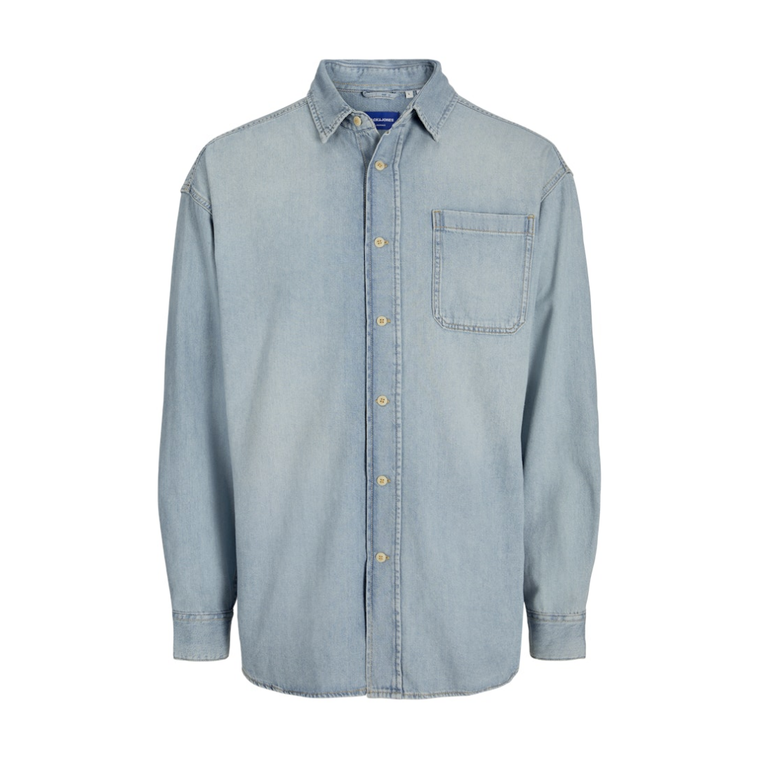 jack & jones Denim Shirt Baumwolle Blue Denim