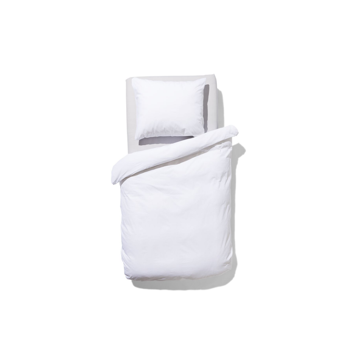 HEMA HEMA Dekbedovertrek 140x200/220cm Zacht Katoen Wit (wit)