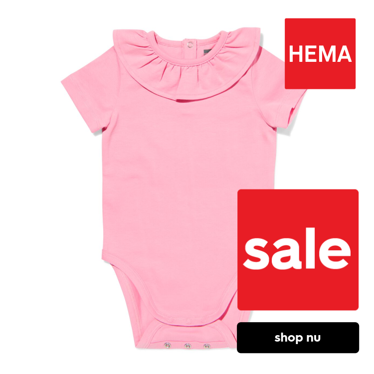 HEMA Baby meegroeiromper roze (roze)