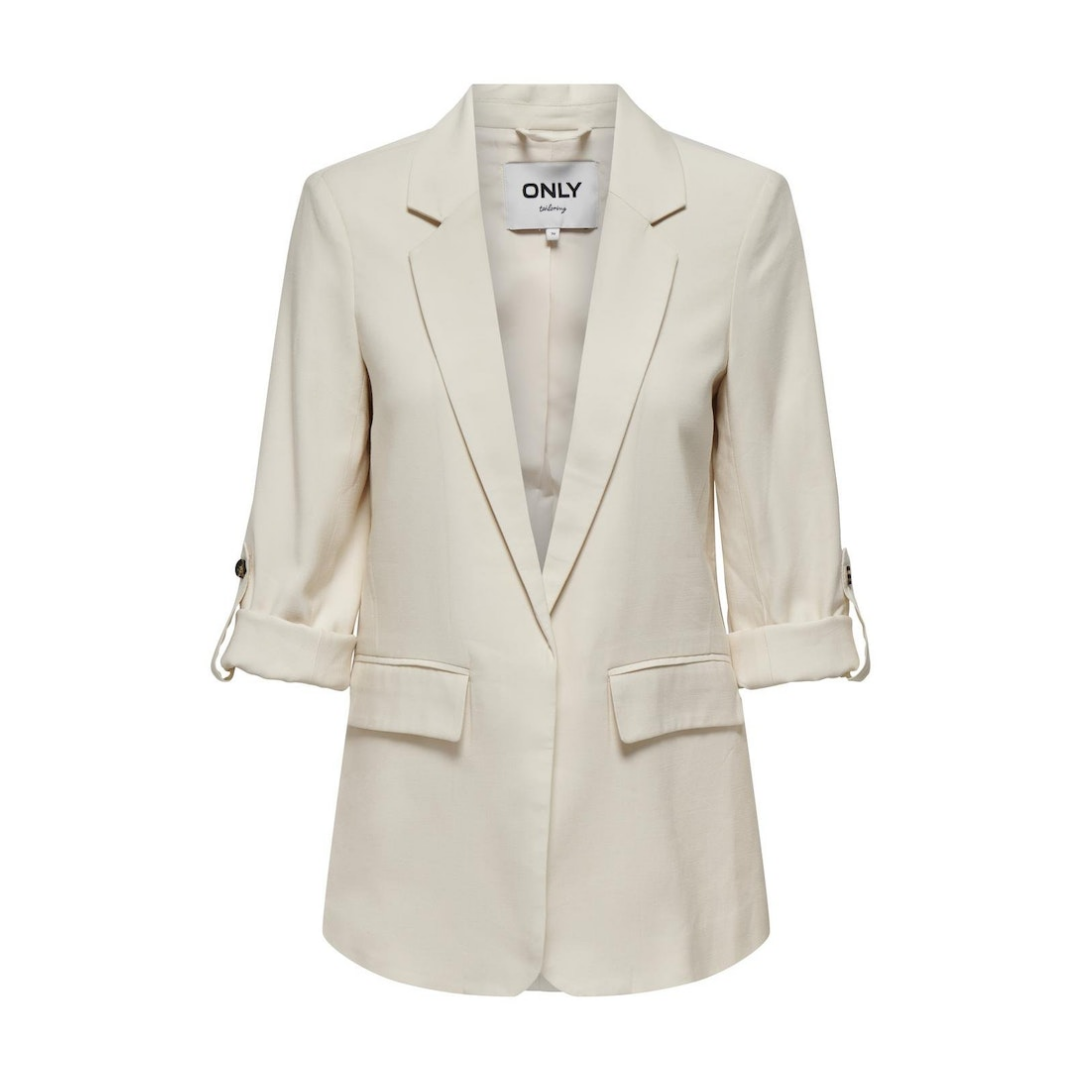 Only - Damen Blazer - Weiß - Größe: 40 - bei Tara-M