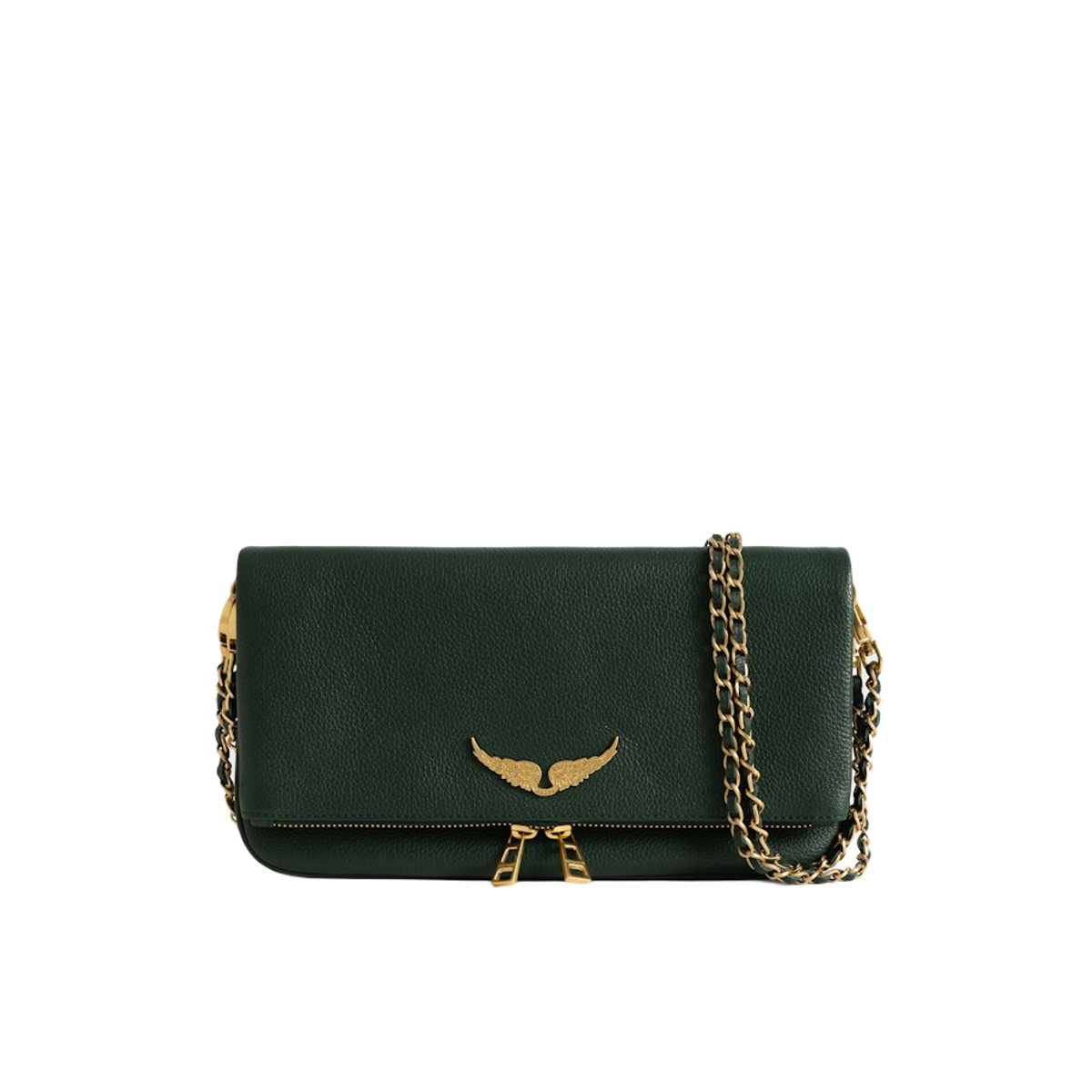 ZADIG & VOLTAIRE - Borsa a tracolla Rock in pelle di vitello verde - Donna - Taglia UNI - Immagine 3