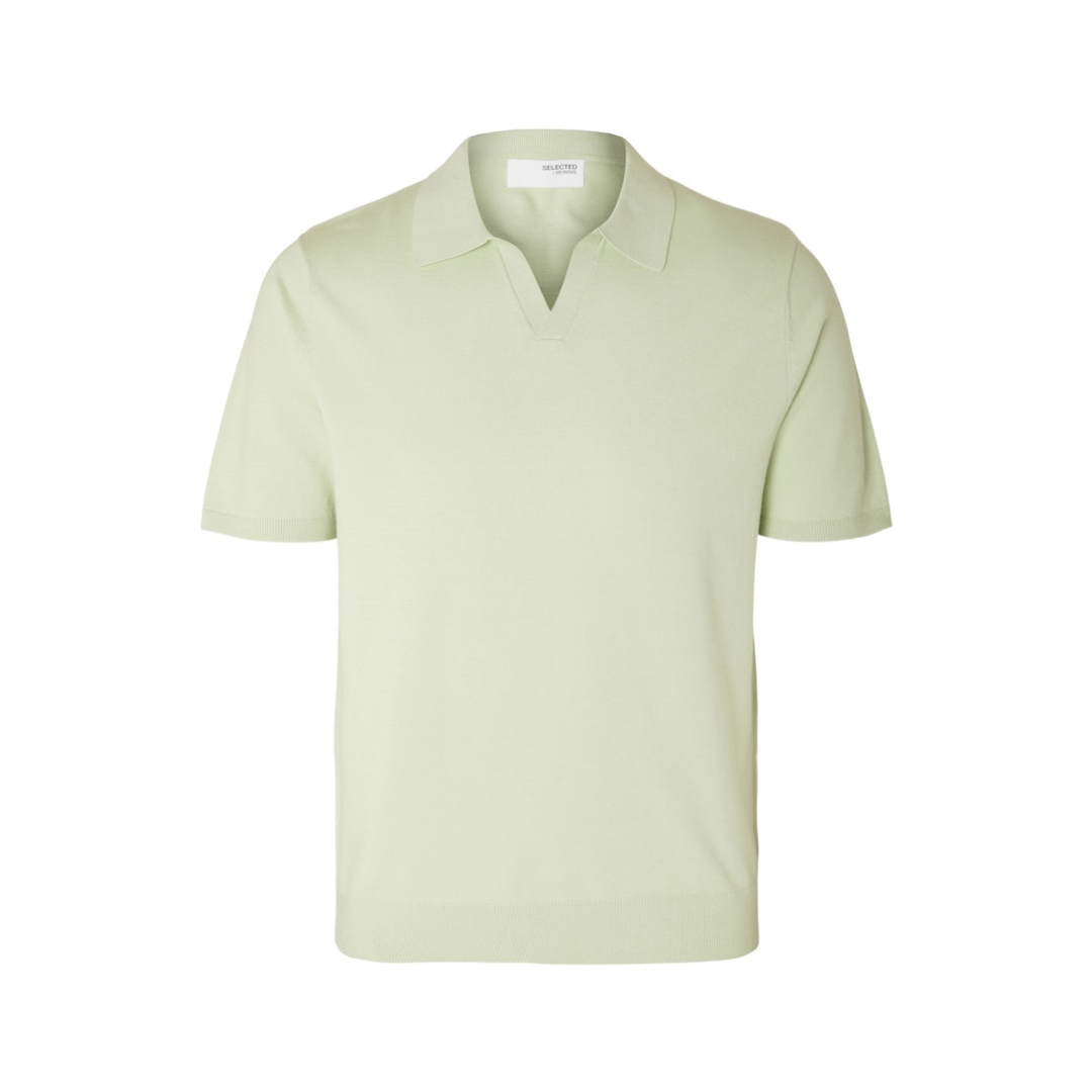 Selected Polo Knit Viskose-Polyester Bok Choy