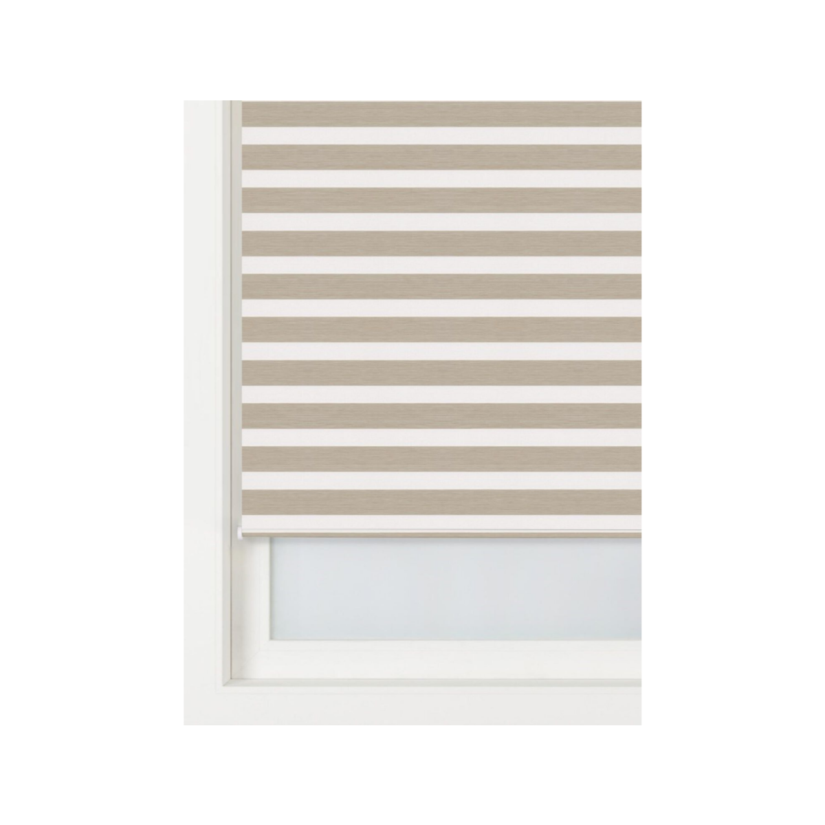 HEMA Duo rolgordijn structuur verduisterend beige (beige)